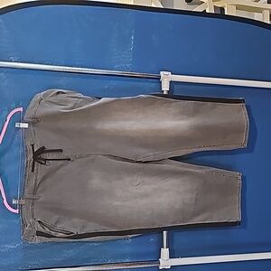 Torrid Faded Black stripes pull on crop jeans Torrid size 6